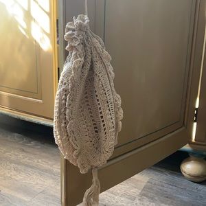 Vintage crochet mini handbag